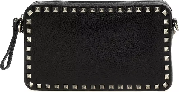 Black Calfskin Crossbody Bag