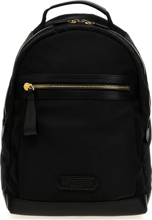 Black Polyester Backpack