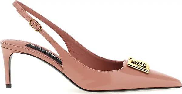 Multicolor Calfskin Mid Heel Pumps