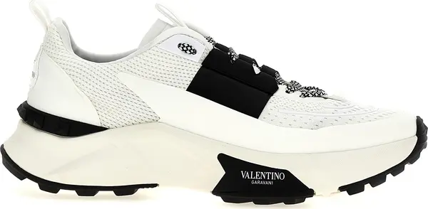 Bicolor Calfskin Athletic Sneakers