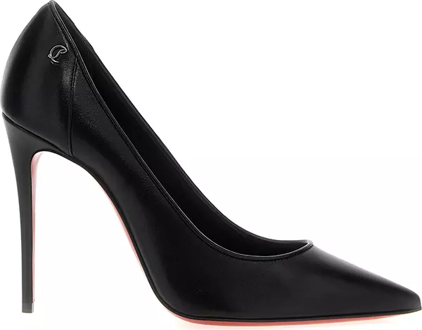 Black Napa Leather / Calf Bos Taurus High Heel Pumps