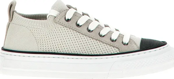 Multicolor Cotton Low Top Sneakers