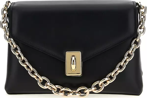 Black Leather Shoulder Bag