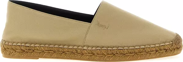 Beige Cotton Espadrilles
