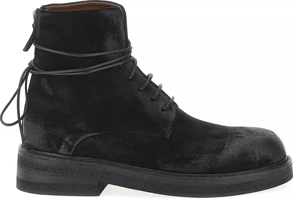 Black Cotton Chelsea Boots