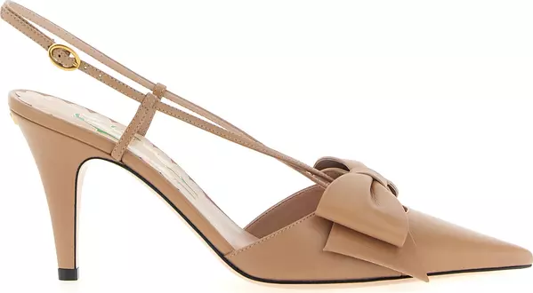 Multicolor Leather High Heel Pumps
