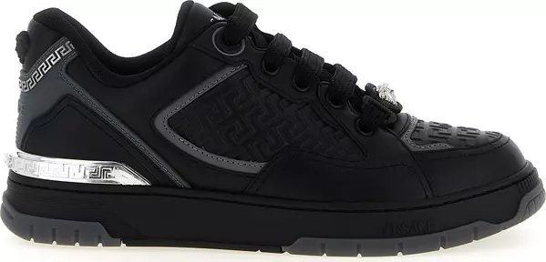 Black Calfskin Athletic Sneakers