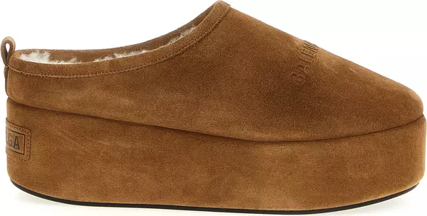 Brown Calfskin Mules