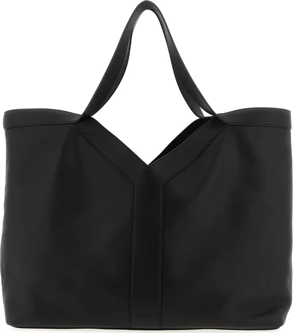 Black Calfskin Tote Bag