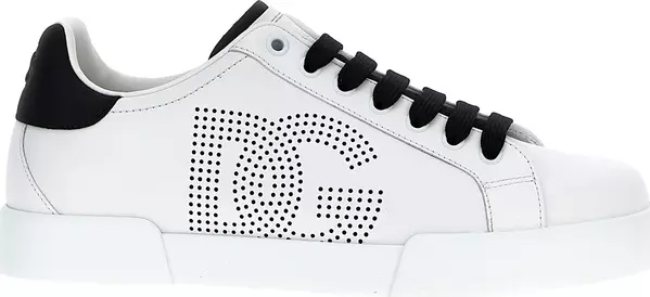 Bicolor Calfskin Low Top Sneakers