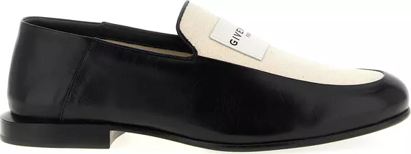 Black Lamb Leather Slip-On Loafers