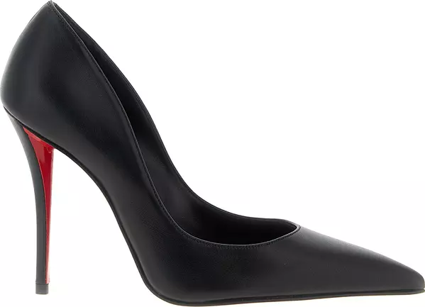 Black Lamb Leather High Heel Pumps