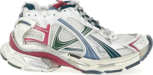 Multicolor Polyethylene Athletic Sneakers