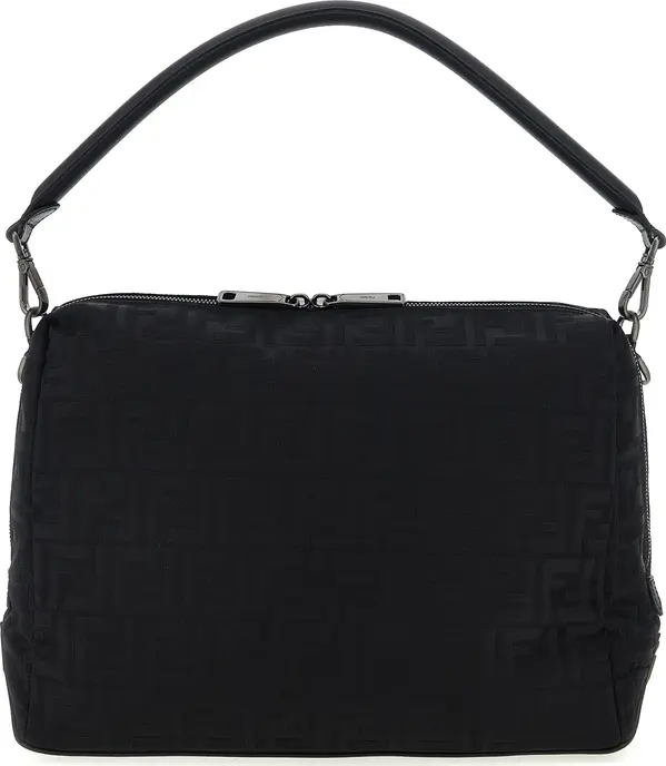 Black Polyamide Shoulder Bag