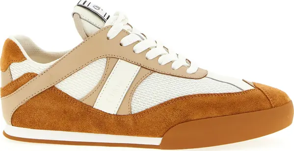 Beige Polyester Low Top Sneakers
