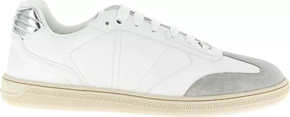 White Calfskin Low Top Sneakers