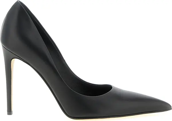 Black Calfskin High Heel Pumps