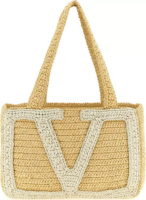 White Viscose Tote Bag