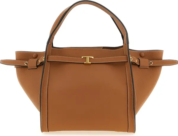 Brown Calfskin Tote Bag