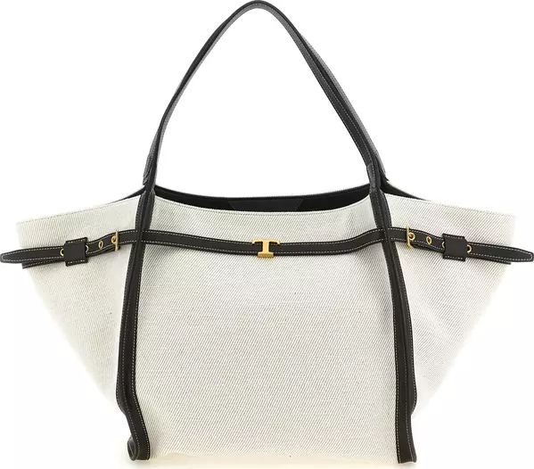 Multicolor Linen Tote Bag