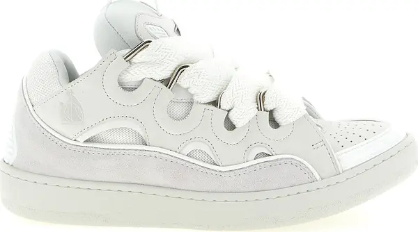 White Calfskin Chunky Sneakers