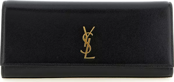 Black Calfskin Clutch Bag