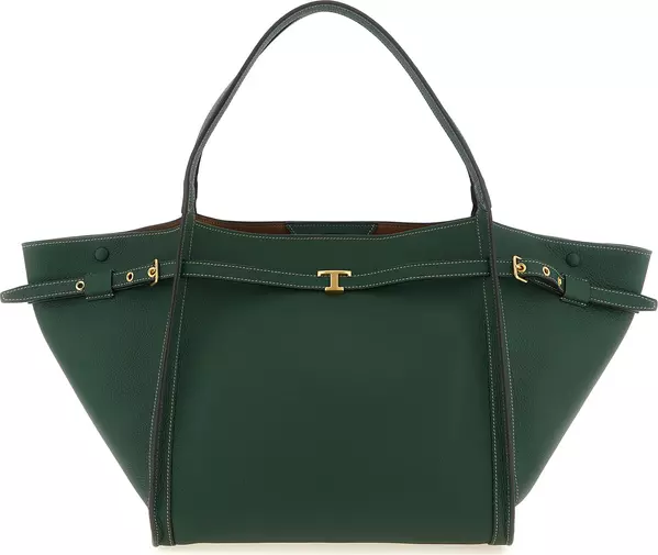Bicolor Calfskin Tote Bag