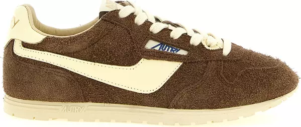 Brown Cowhide Athletic Sneakers