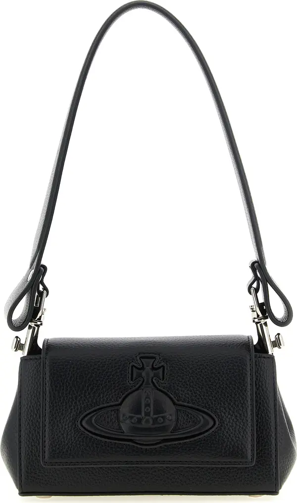 Black Polyethylene Shoulder Bag