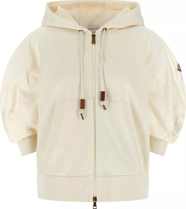 White Cotton Hoodie