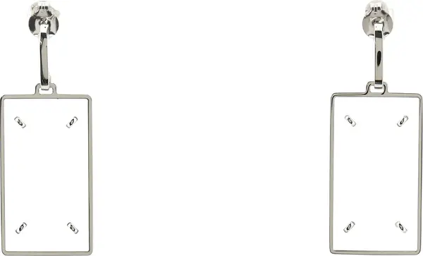 Silver Brass Earrings