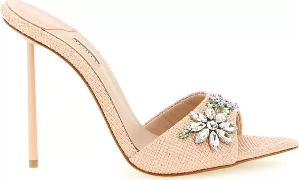 Multicolor Polyamide Stiletto Heel Sandals