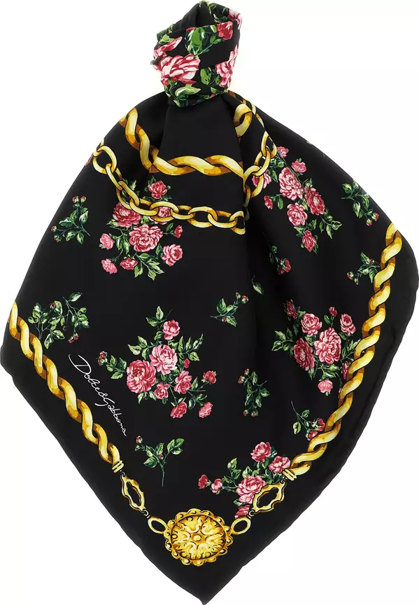 Black Silk Scarf