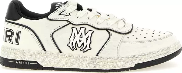 Bicolor Bovine Leather Low Top Sneakers