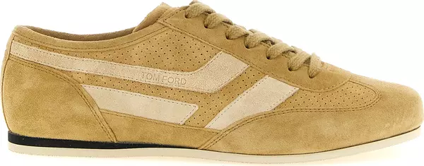 Beige Calfskin Sneakers