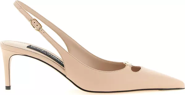 Multicolor Lamb Leather Mid Heel Pumps