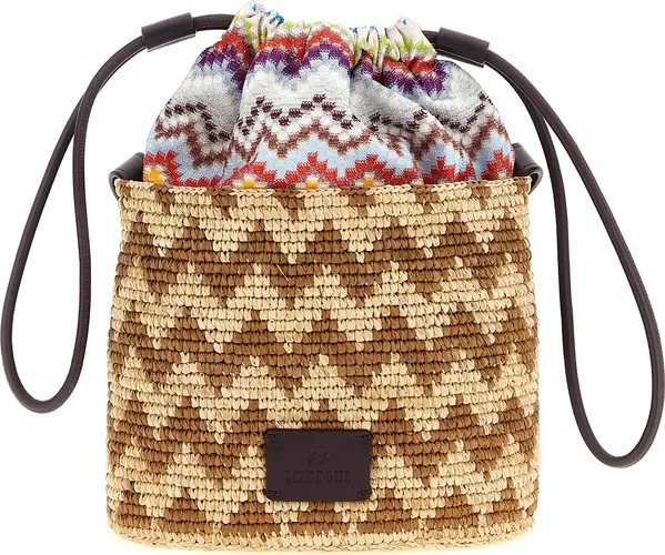Multicolor Cotton Crossbody Bag