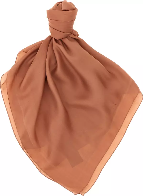 Brown Silk Scarf
