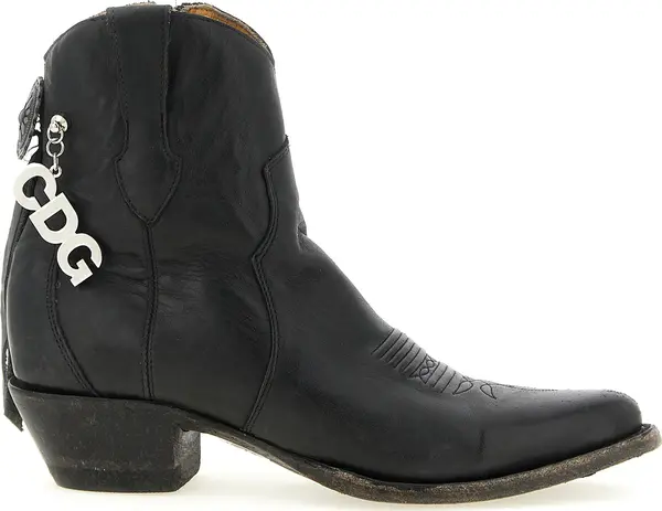 Black Cowhide Chelsea Boots
