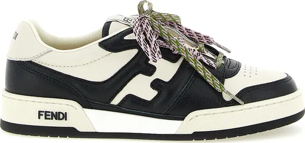 Bicolor Calfskin Athletic Sneakers