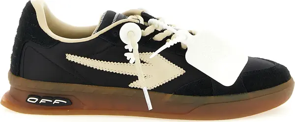 Black Nylon Athletic Sneakers