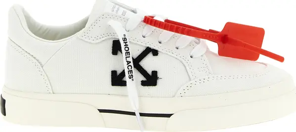Bicolor Cotton Low Top Sneakers