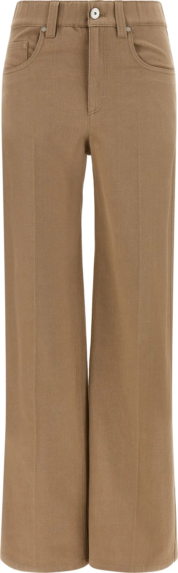 Beige Cotton Jeans Denim