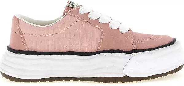 Multicolor Cowhide Platform Sneakers