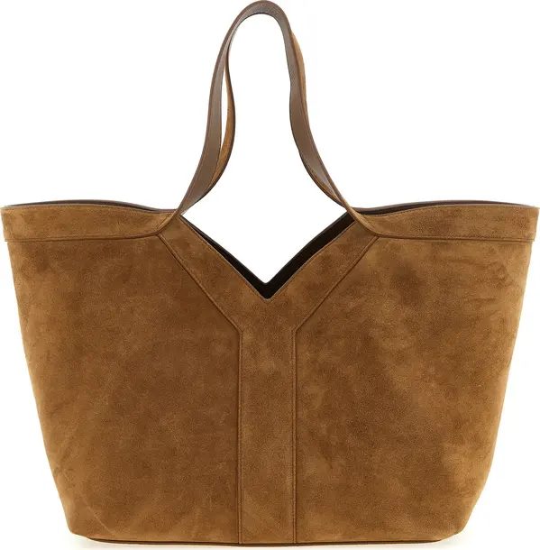 Brown Calfskin Tote Bag