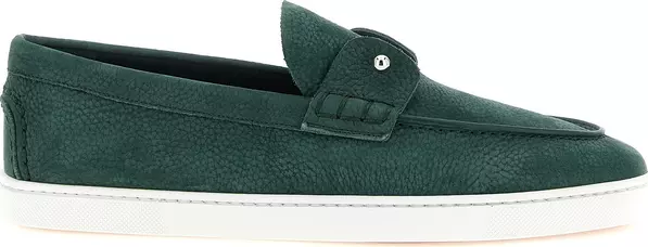 Bicolor Calfskin Slip-On Loafers