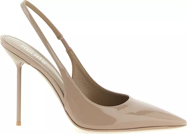 Beige Calfskin High Heel Pumps