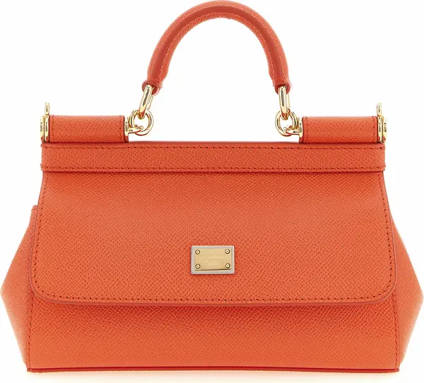 Orange Calfskin Handbag
