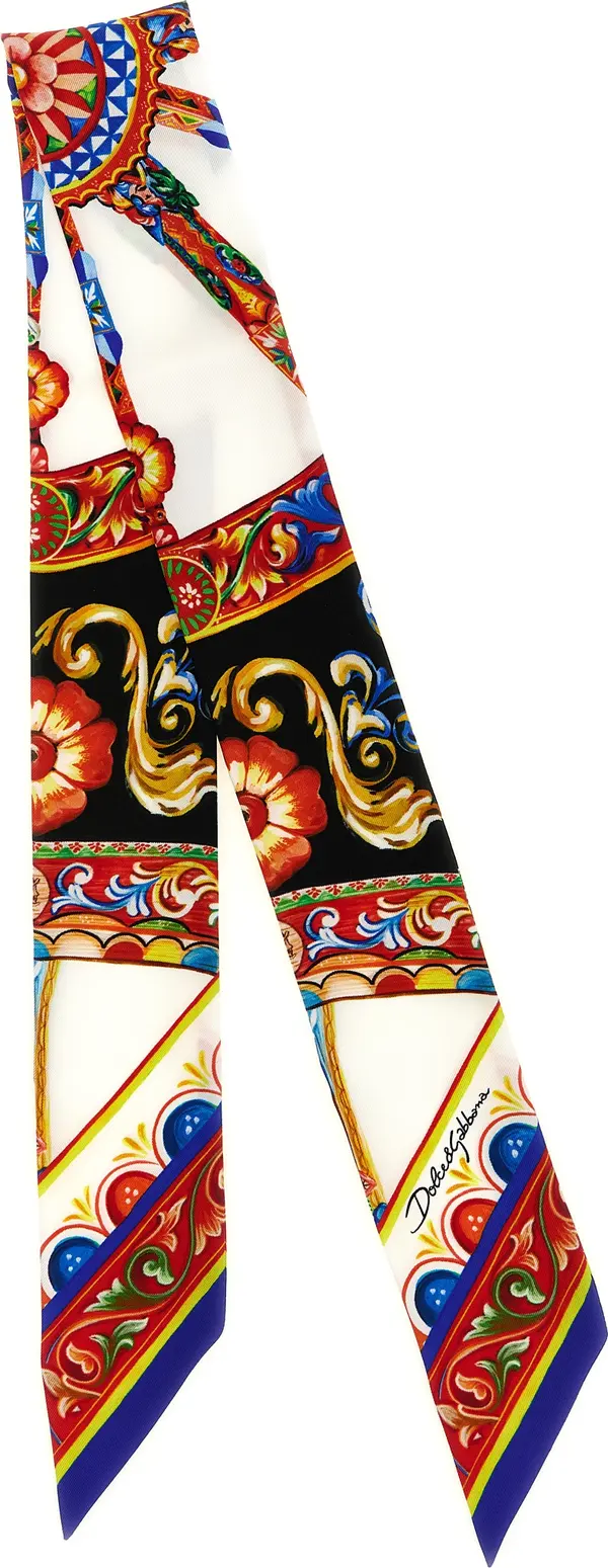 Multicolor Silk Foulard