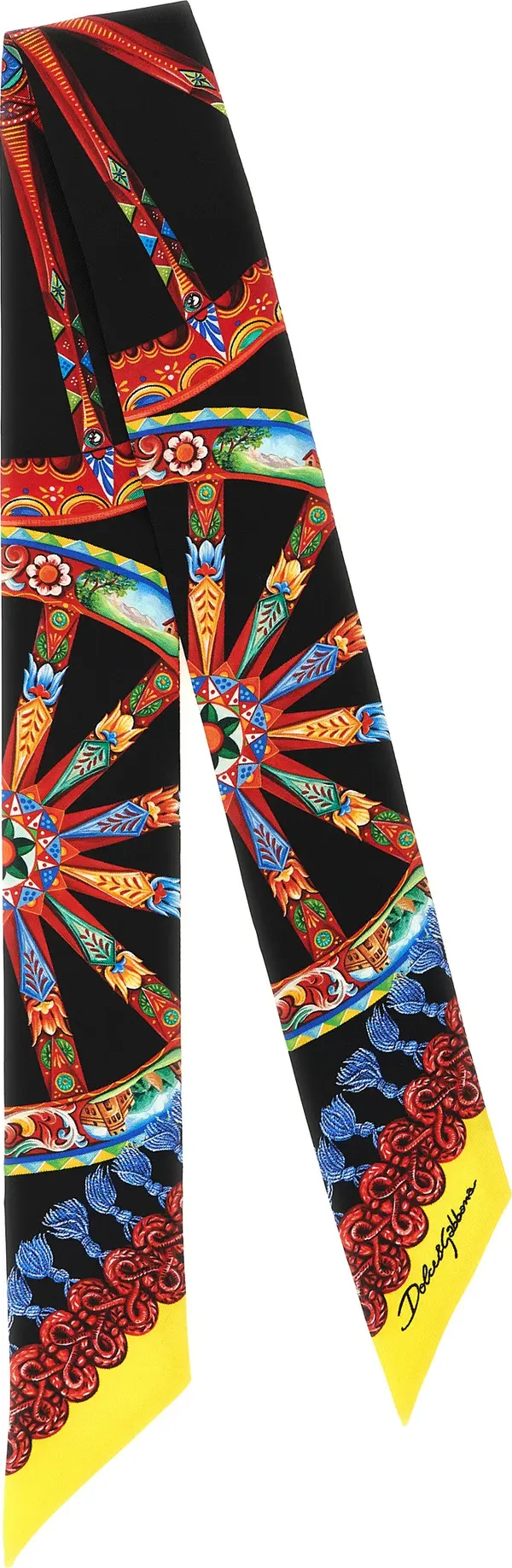 Multicolor Silk Foulard
